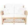 Two-seater rattan sofa by vidaXL, Sofas - Ref: Foro24-325472, Price: 294,64 €, Discount: %