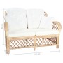 Two-seater rattan sofa by vidaXL, Sofas - Ref: Foro24-325472, Price: 294,64 €, Discount: %