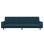 2-seater sofa bed with blue velvet footrest by vidaXL, Sofas - Ref: Foro24-3080500, Price: 304,86 €, Discount: %