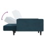 2-Sitzer-Schlafsofa mit Fußstütze aus blauem Samt von vidaXL, Sofas - Ref: Foro24-3080500, Preis: 304,86 €, Rabatt: %