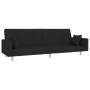 2-seater sofa bed with two black fabric pillows by vidaXL, Sofas - Ref: Foro24-337322, Price: 217,29 €, Discount: %