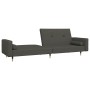 2-Sitzer-Schlafsofa mit Fußstütze aus dunkelgrauem Samt von vidaXL, Sofas - Ref: Foro24-3080525, Preis: 298,72 €, Rabatt: %