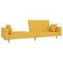 2-seater sofa bed with yellow fabric footrest by vidaXL, Sofas - Ref: Foro24-3080519, Price: 265,14 €, Discount: %