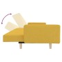 2-seater sofa bed with yellow fabric footrest by vidaXL, Sofas - Ref: Foro24-3080519, Price: 265,14 €, Discount: %