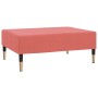 Sofá cama de 2 plazas con reposapiés terciopelo rosa de vidaXL, Sofás - Ref: Foro24-3080528, Precio: 243,04 €, Descuento: %