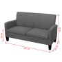 2-Sitzer-Sofa 135x65x76 cm dunkelgrau von vidaXL, Sofas - Ref: Foro24-244709, Preis: 236,08 €, Rabatt: %