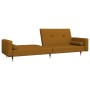 2-seater sofa bed with two brown velvet cushions by vidaXL, Sofas - Ref: Foro24-337341, Price: 198,99 €, Discount: %