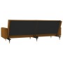 2-seater sofa bed with two brown velvet cushions by vidaXL, Sofas - Ref: Foro24-337341, Price: 198,99 €, Discount: %