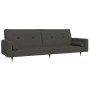 2-Sitzer-Schlafsofa mit zwei dunkelgrauen Samtkissen von vidaXL, Sofas - Ref: Foro24-337334, Preis: 215,85 €, Rabatt: %