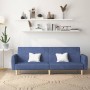 2 seater sofa bed blue fabric by vidaXL, Sofas - Ref: Foro24-337409, Price: 208,64 €, Discount: %