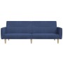 2 seater sofa bed blue fabric by vidaXL, Sofas - Ref: Foro24-337409, Price: 208,64 €, Discount: %