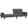 Dunkelgraues 2-Sitzer-Schlafsofa aus Samt von vidaXL, Sofas - Ref: Foro24-337380, Preis: 202,99 €, Rabatt: %