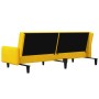 Sofá cama de 2 plazas terciopelo amarillo de vidaXL, Sofás - Ref: Foro24-337386, Precio: 197,34 €, Descuento: %