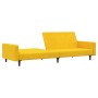 2-Sitzer-Schlafsofa mit Fußstütze aus gelbem Samt von vidaXL, Sofas - Ref: Foro24-3080508, Preis: 271,66 €, Rabatt: %