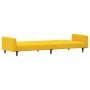 2-Sitzer-Schlafsofa mit Fußstütze aus gelbem Samt von vidaXL, Sofas - Ref: Foro24-3080508, Preis: 271,66 €, Rabatt: %