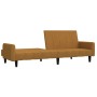 Brown velvet 2-seater sofa bed by vidaXL, Sofas - Ref: Foro24-337387, Price: 197,34 €, Discount: %