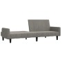 2-Sitzer-Schlafsofa aus hellgrauem Samt von vidaXL, Sofas - Ref: Foro24-337379, Preis: 212,99 €, Rabatt: %