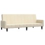 Cream velvet 2-seater sofa bed by vidaXL, Sofas - Ref: Foro24-337388, Price: 215,34 €, Discount: %