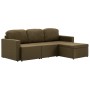 Modular 3-seater sofa bed in brown fabric by vidaXL, Sofas - Ref: Foro24-288785, Price: 473,41 €, Discount: %