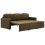 Modular 3-seater sofa bed in brown fabric by vidaXL, Sofas - Ref: Foro24-288785, Price: 473,41 €, Discount: %