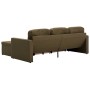 Modular 3-seater sofa bed in brown fabric by vidaXL, Sofas - Ref: Foro24-288785, Price: 473,41 €, Discount: %