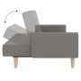 2-seater sofa bed with footrest in light gray fabric by vidaXL, Sofas - Ref: Foro24-3080546, Price: 303,99 €, Discount: %