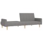 2-seater sofa bed with footrest in light gray fabric by vidaXL, Sofas - Ref: Foro24-3080546, Price: 303,99 €, Discount: %