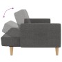 Sofá cama de 2 plazas con reposapiés tela gris claro de vidaXL, Sofás - Ref: Foro24-3080587, Precio: 283,99 €, Descuento: %