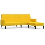 2-seater sofa bed with yellow velvet footrest by vidaXL, Sofas - Ref: Foro24-3080577, Price: 282,34 €, Discount: %