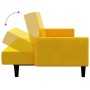 2-seater sofa bed with yellow velvet footrest by vidaXL, Sofas - Ref: Foro24-3080577, Price: 282,34 €, Discount: %