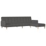 2-Sitzer-Schlafsofa mit Fußstütze aus dunkelgrauem Stoff von vidaXL, Sofas - Ref: Foro24-3080547, Preis: 288,62 €, Rabatt: %