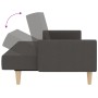 2-Sitzer-Schlafsofa mit Fußstütze aus dunkelgrauem Stoff von vidaXL, Sofas - Ref: Foro24-3080547, Preis: 288,62 €, Rabatt: %