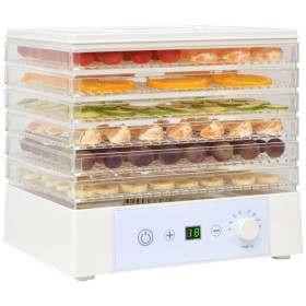 Dörrgerät mit 6 Tabletts 250 W weiß von vidaXL, Dörrgeräte für Lebensmittel - Ref: Foro24-50506, Preis: 69,93 €, Rabatt: %