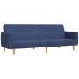 2-Sitzer-Schlafsofa mit Fußstütze aus blauem Stoff von vidaXL, Sofas - Ref: Foro24-3080593, Preis: 297,06 €, Rabatt: %