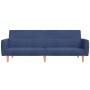 2-Sitzer-Schlafsofa mit Fußstütze aus blauem Stoff von vidaXL, Sofas - Ref: Foro24-3080593, Preis: 297,06 €, Rabatt: %