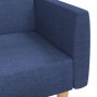 2-Sitzer-Schlafsofa mit Fußstütze aus blauem Stoff von vidaXL, Sofas - Ref: Foro24-3080593, Preis: 297,06 €, Rabatt: %