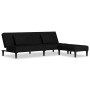 2-seater sofa bed with 2 cushions and black velvet footrest by vidaXL, Sofas - Ref: Foro24-3080630, Price: 303,99 €, Discount: %