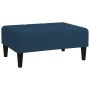 2-seater sofa bed with 2 cushions and footrest in blue velvet by vidaXL, Sofas - Ref: Foro24-3080634, Price: 331,99 €, Discou...