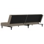 Sofá cama de 2 plazas con dos almohadas terciopelo gris claro de vidaXL, Sofás - Ref: Foro24-337440, Precio: 198,99 €, Descue...