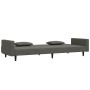 Sofá cama de 2 plazas con dos cojines terciopelo gris oscuro de vidaXL, Sofás - Ref: Foro24-337452, Precio: 247,49 €, Descuen...