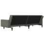 2-seater sofa bed with two dark gray velvet cushions by vidaXL, Sofas - Ref: Foro24-337452, Price: 247,49 €, Discount: %