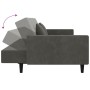 2-seater sofa bed with two dark gray velvet cushions by vidaXL, Sofas - Ref: Foro24-337452, Price: 247,49 €, Discount: %