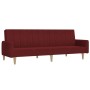 2-Sitzer-Schlafsofa mit Fußstütze aus rotem Stoff von vidaXL, Sofas - Ref: Foro24-3080716, Preis: 251,32 €, Rabatt: %