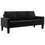 3 seater black synthetic leather sofa by vidaXL, Sofas - Ref: Foro24-288759, Price: 374,52 €, Discount: %