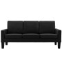 3 seater black synthetic leather sofa by vidaXL, Sofas - Ref: Foro24-288759, Price: 374,52 €, Discount: %