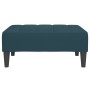 2-Sitzer-Schlafsofa mit Fußstütze aus blauem Samt von vidaXL, Sofas - Ref: Foro24-3080685, Preis: 266,99 €, Rabatt: %