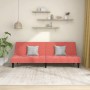 Pink velvet 2-seater sofa bed by vidaXL, Sofas - Ref: Foro24-337506, Price: 167,89 €, Discount: %