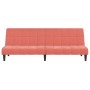 Pink velvet 2-seater sofa bed by vidaXL, Sofas - Ref: Foro24-337506, Price: 167,89 €, Discount: %