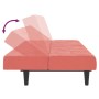 Pink velvet 2-seater sofa bed by vidaXL, Sofas - Ref: Foro24-337506, Price: 167,89 €, Discount: %