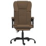 Silla de oficina reclinable de tela marrón de vidaXL, Sillas de oficina - Ref: Foro24-349616, Precio: 93,10 €, Descuento: %